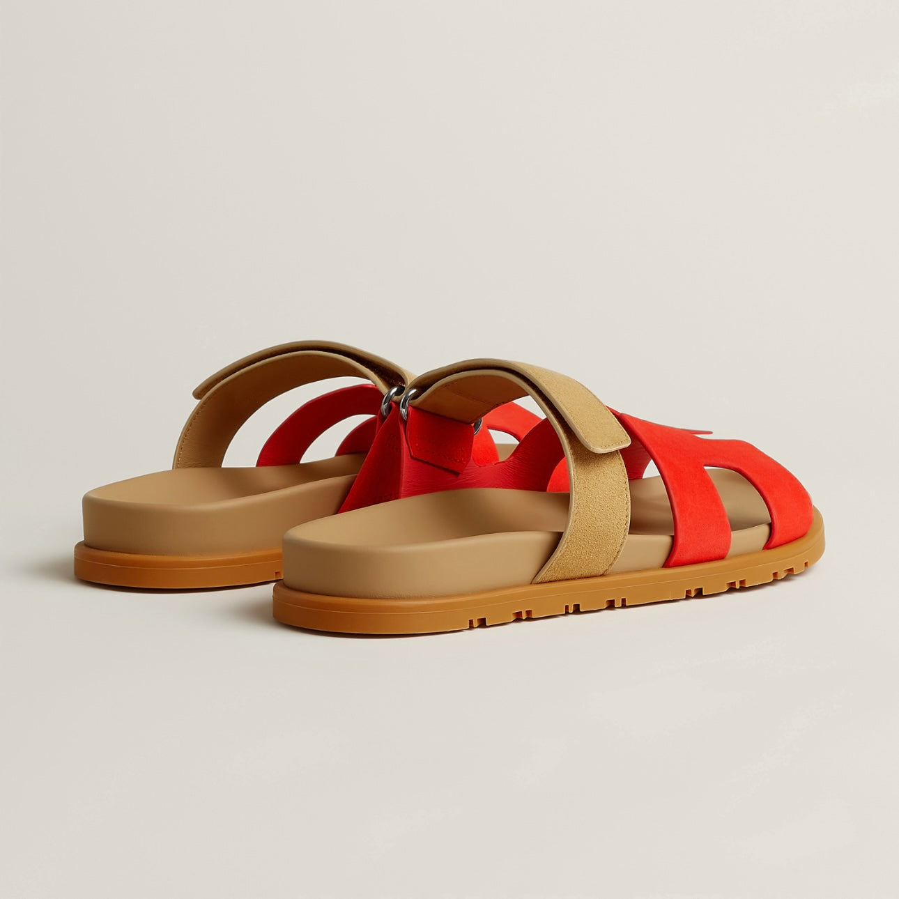Jay Chypre sandals - Pomegranate red/beige