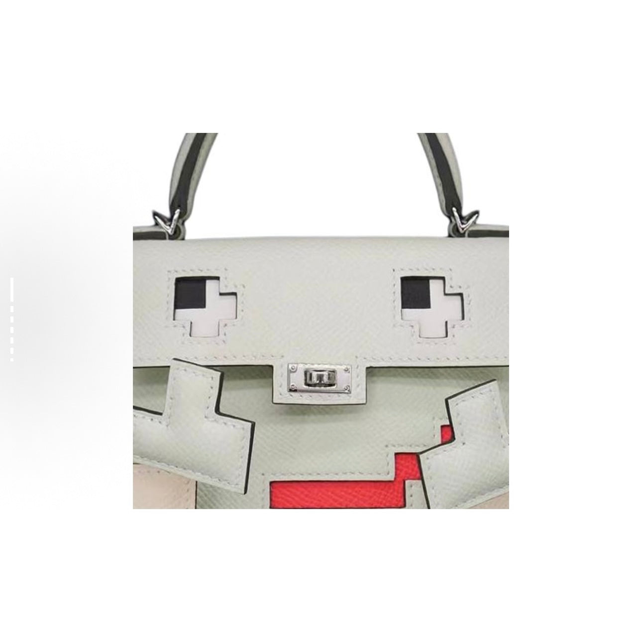 Jay Doll Bag-White, orange and green