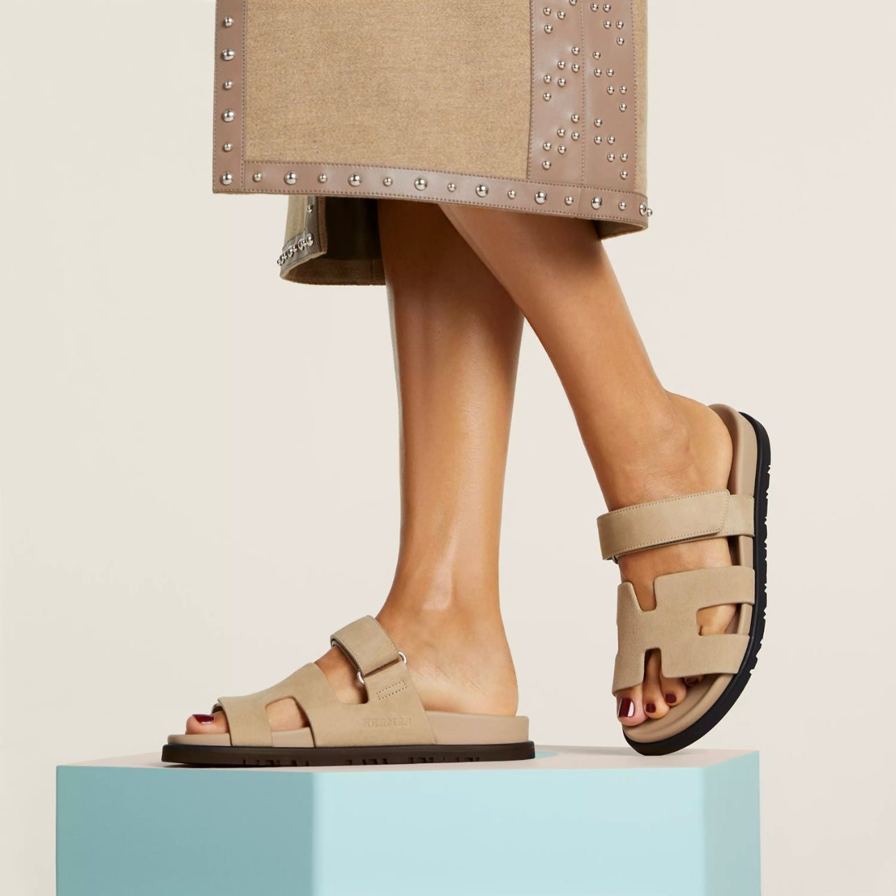 Jay Chypre sandals - Linen beige
