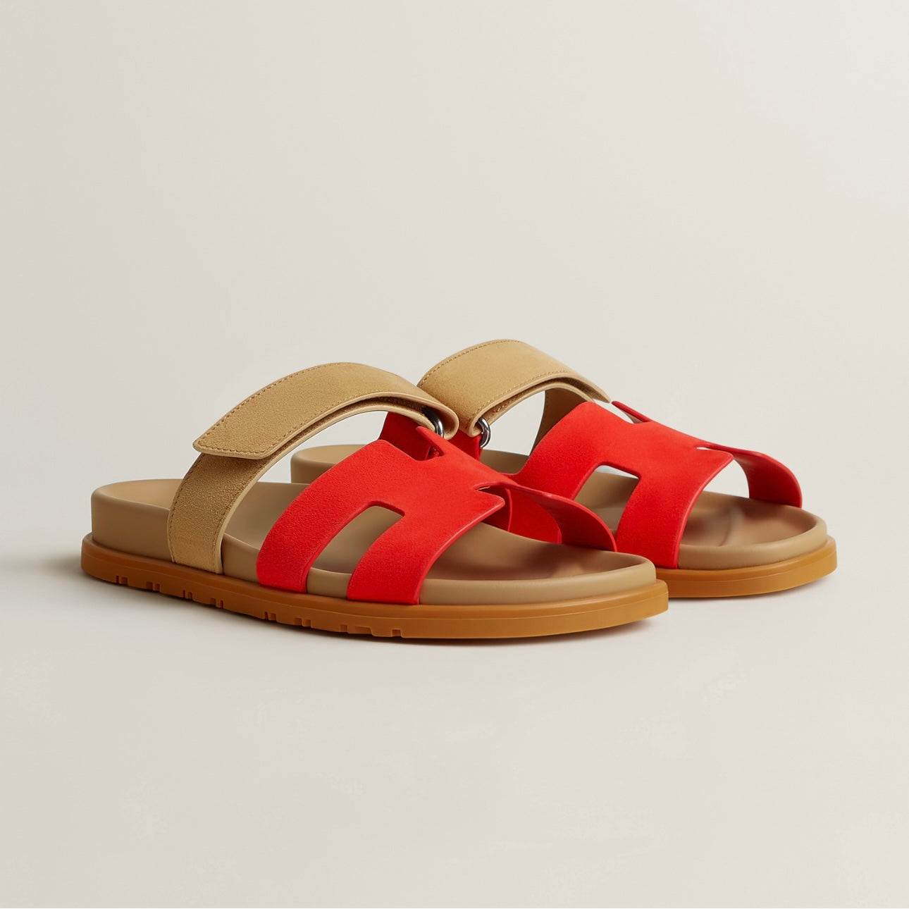 Jay Chypre sandals - Pomegranate red/beige