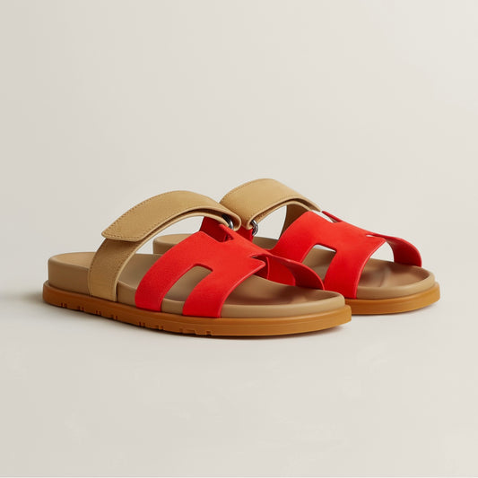 Jay Chypre sandals - Pomegranate red/beige